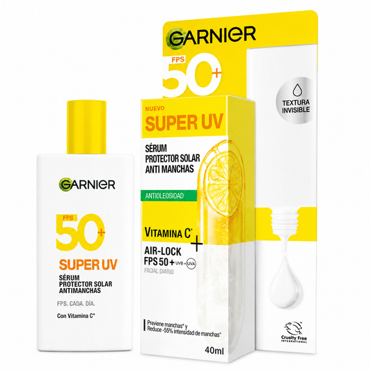 Serum Protector Solar Anti Manchas Vitamina C FPS50 Garnier