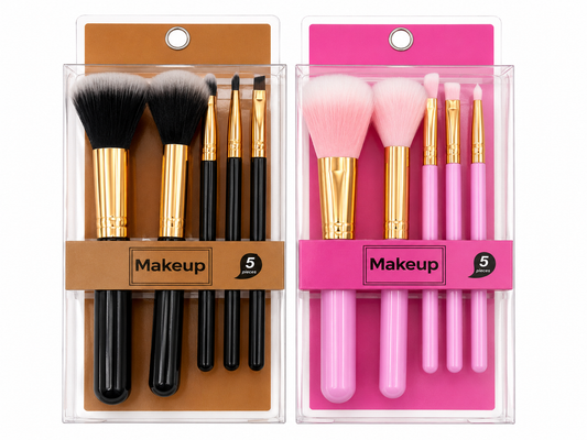 Set De Brochas Para Cosmeticos 5 Unidades