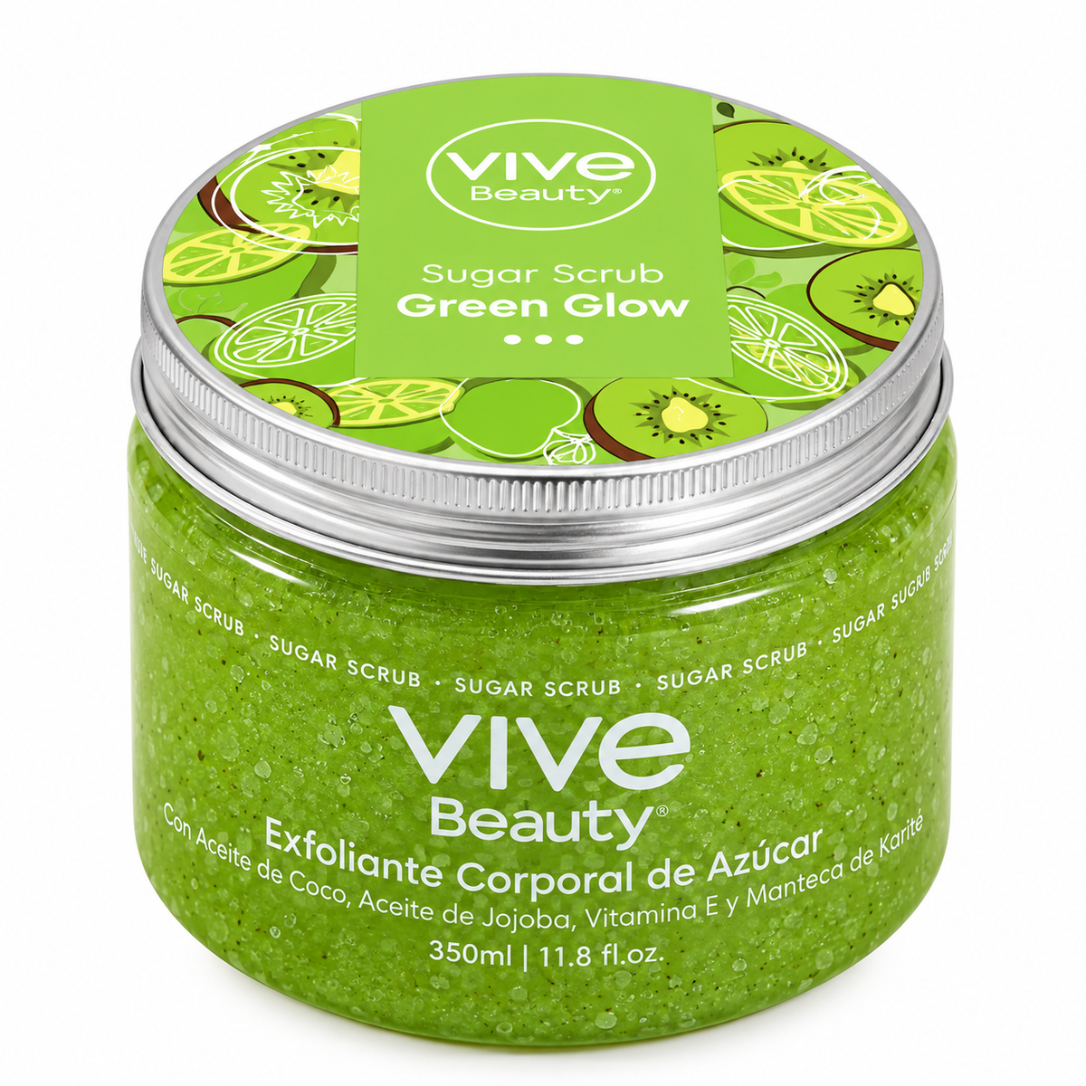 Sugar Scrub Green Glow 450Ml Vive Beauty