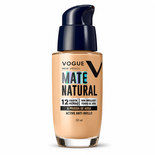 Base Liquida Mate Natural Glamour Vogue
