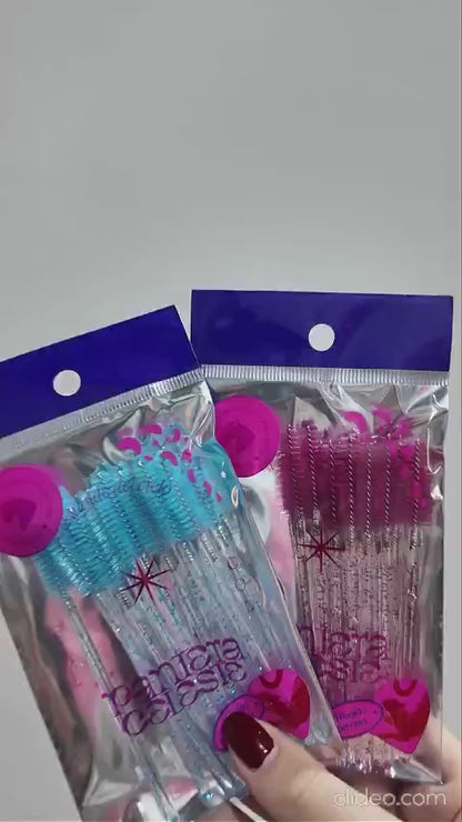 Set Aplicadores Para Pestañas X10 Unidades Pantera Celeste