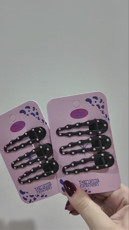 Pinzas Cucaracho Para Cabello Pantera Celeste