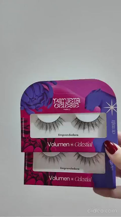 Pestañas Emprendedora Pantera Celeste