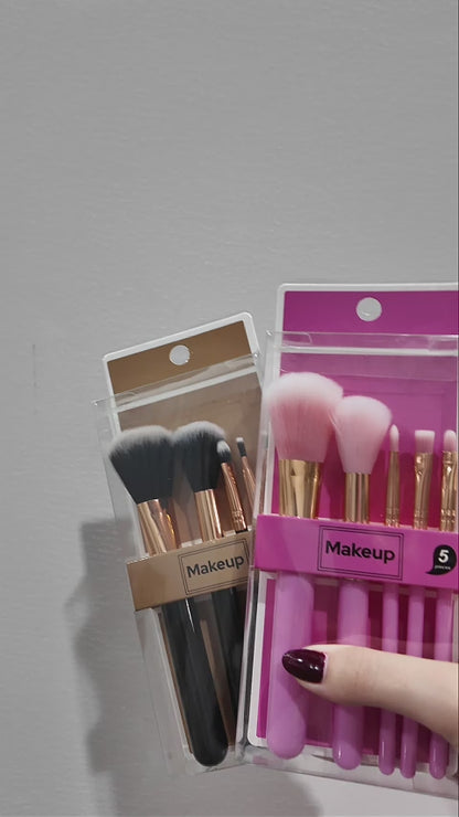 Set De Brochas Para Cosmeticos 5 Unidades
