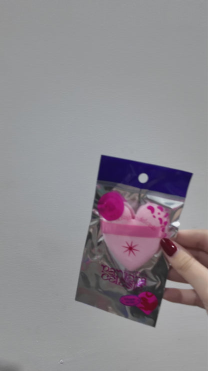 Esponja De Maquillaje En Forma De Corazón Pantera Celeste